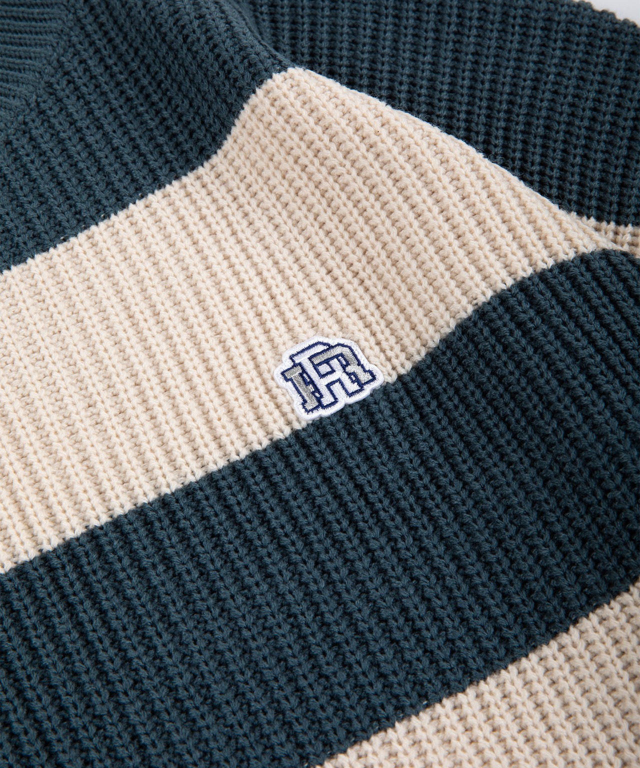 【#Re:room】ONE POINT BORDER BIG CREW KNIT［REK123］