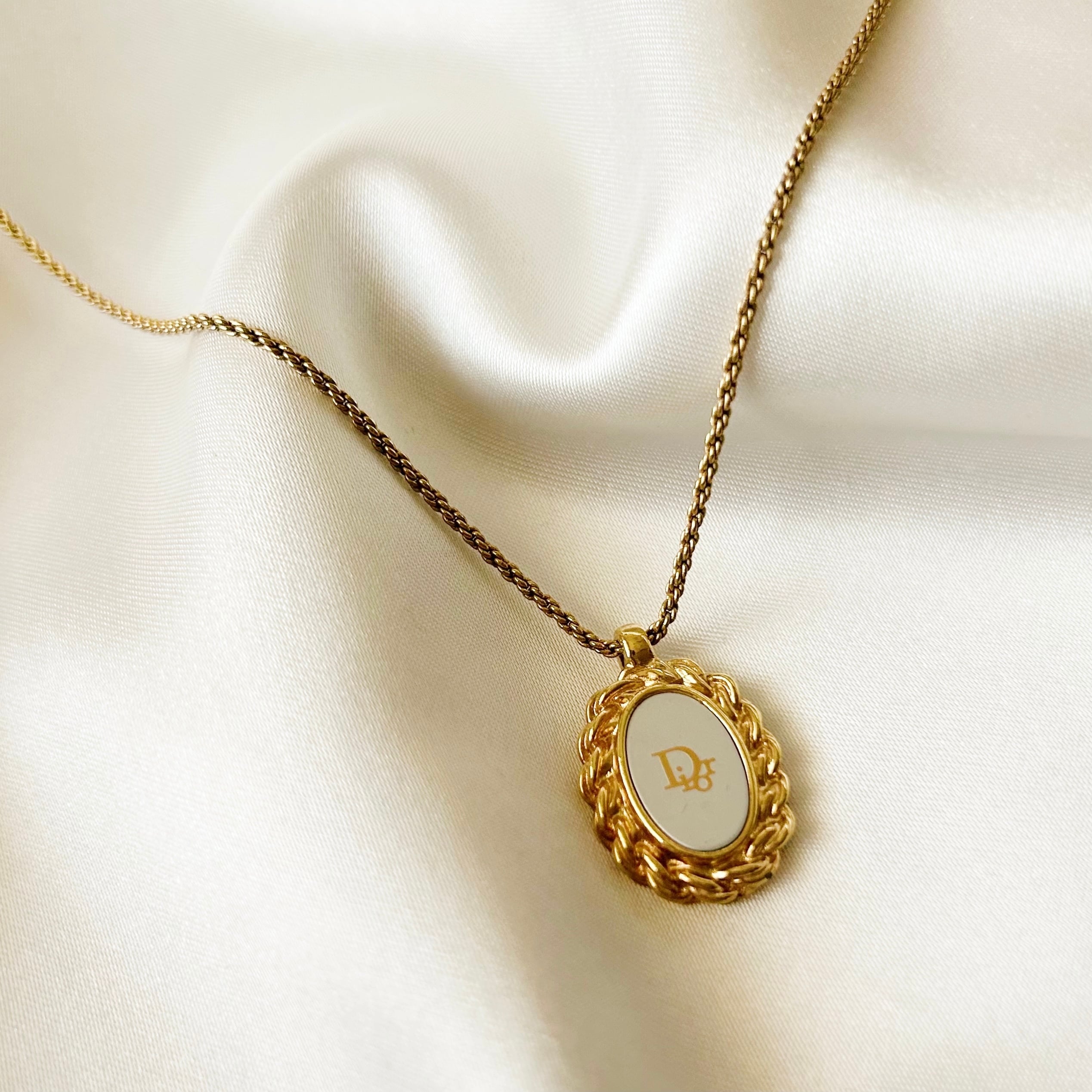 N5556】Christian Dior design necklace/クリスチャンディオール