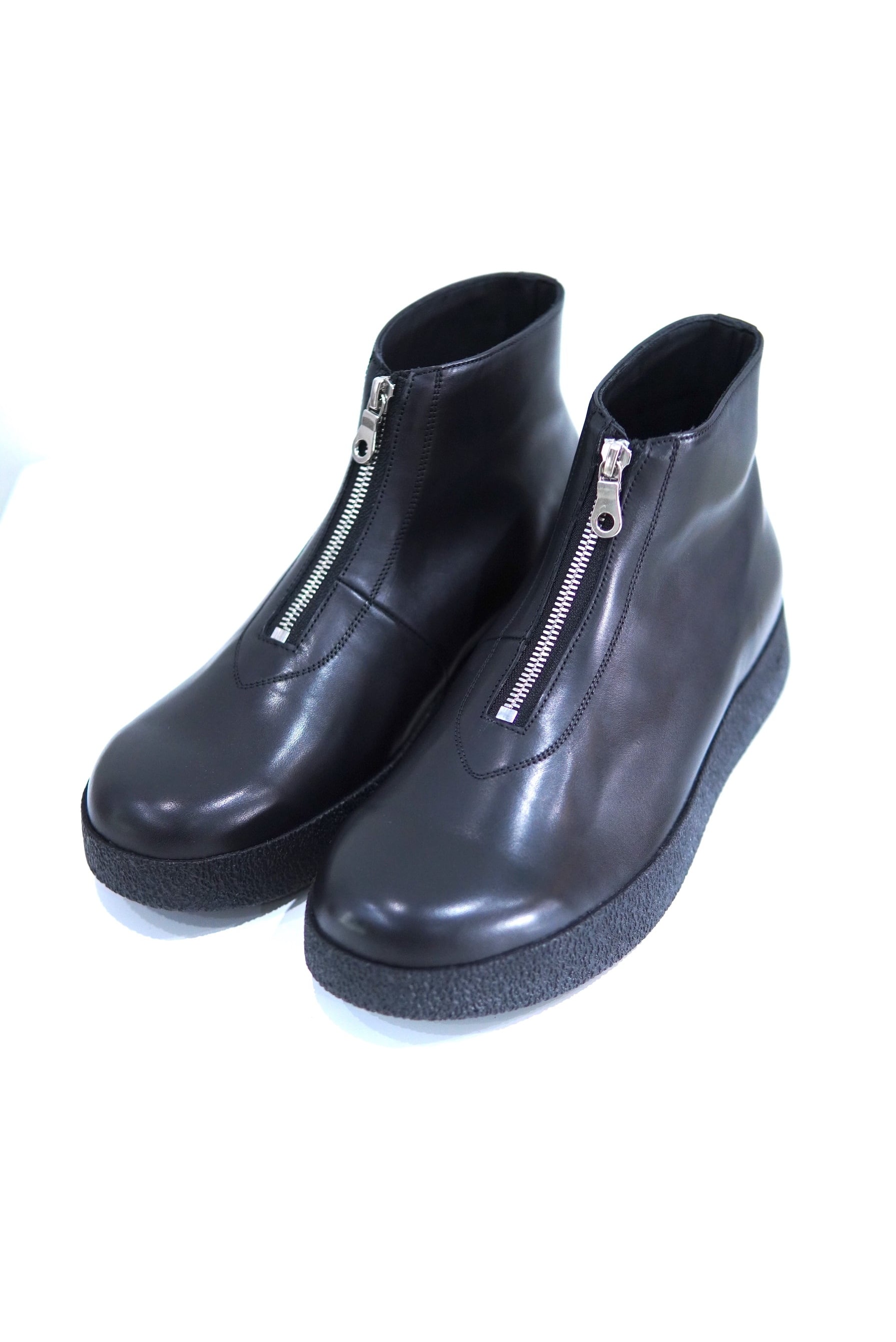 靴 foot the coacher front zip FOOT THE COACHER / CREPE CUO FRONT- ZIP | POETRY