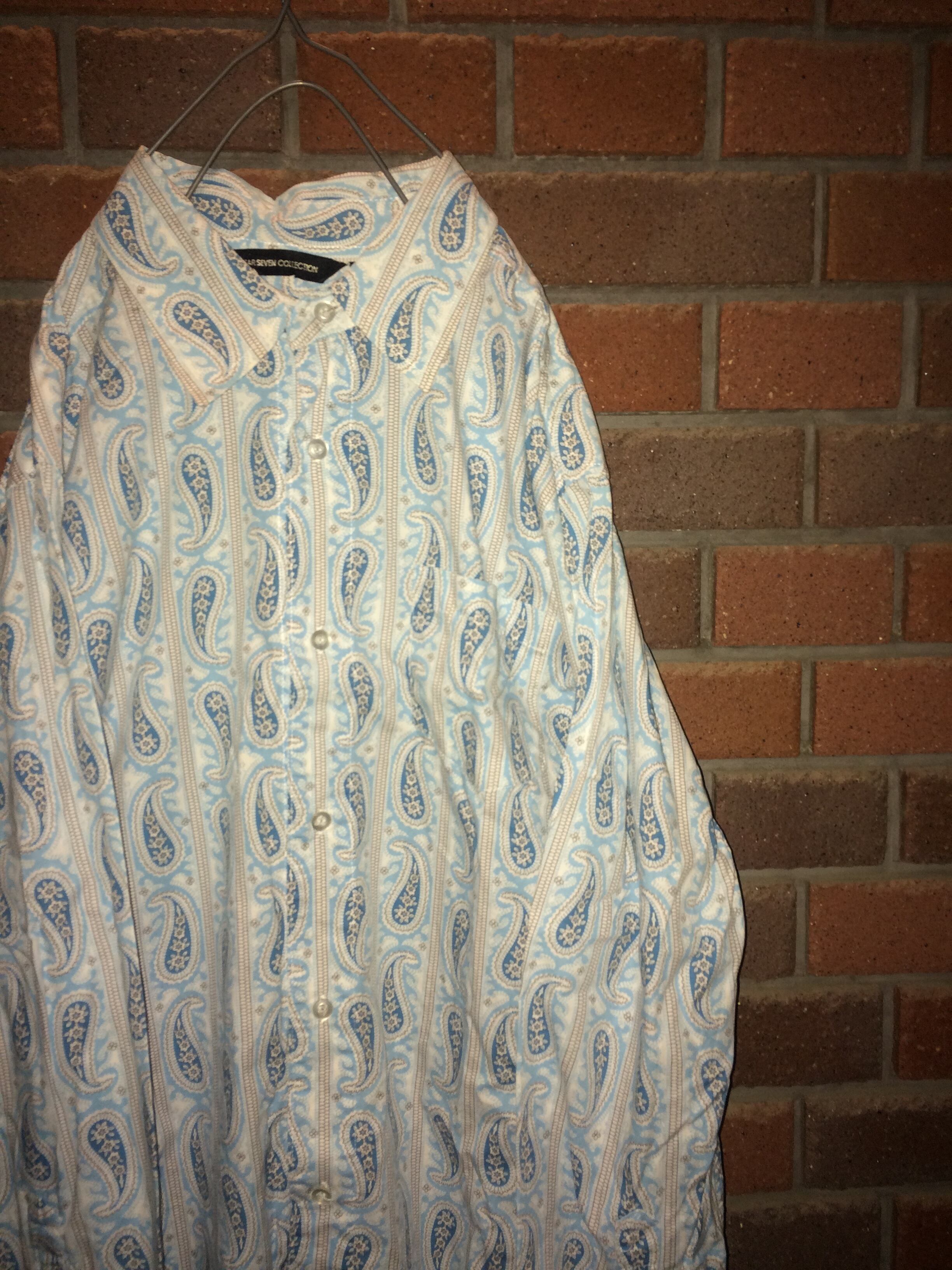 総柄シャツ 古着 USA輸入