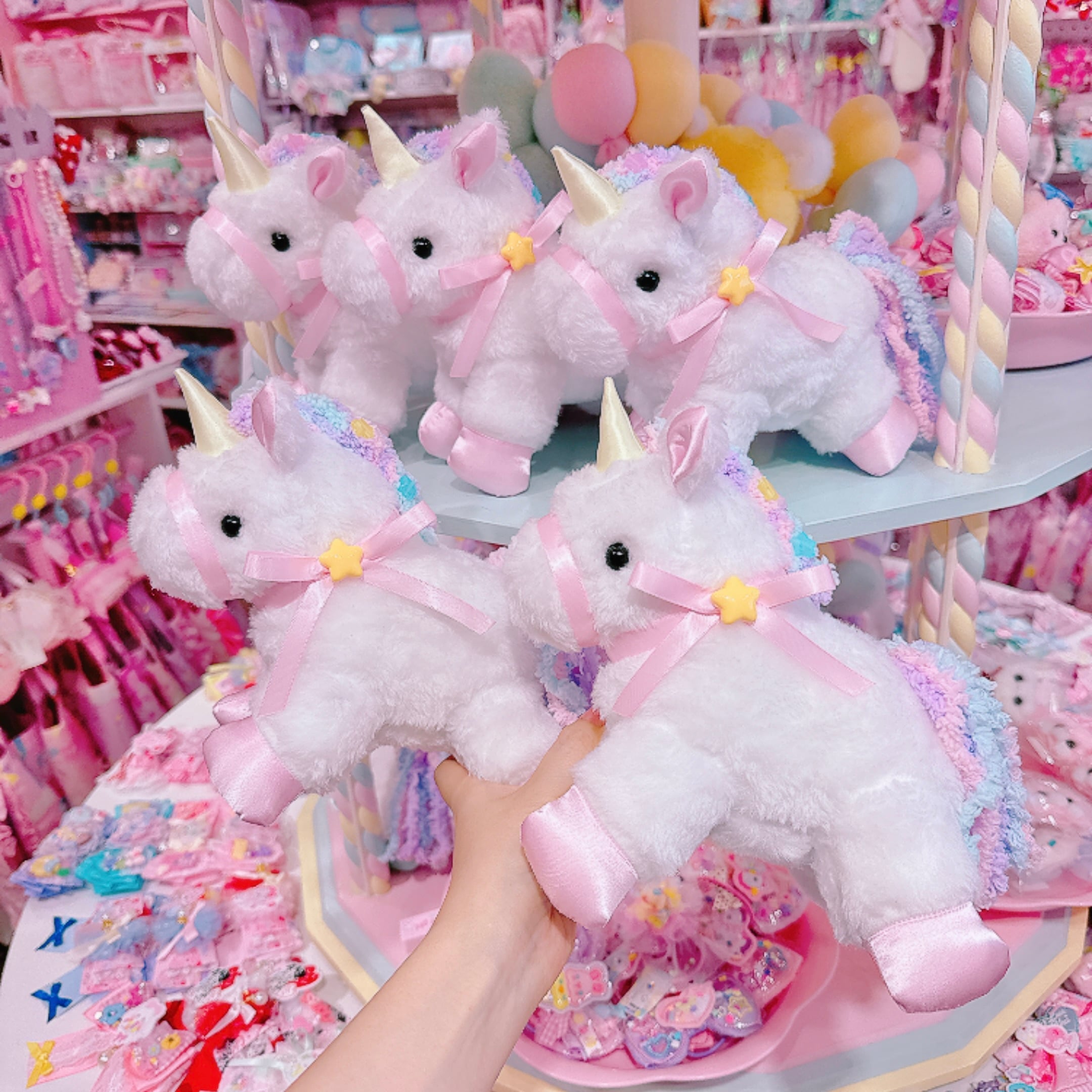 【あにあーる】ミニユニコーンぬいぐるみ（ノーマル／ピンク）