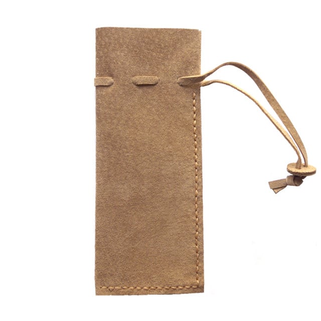 はんこ入れ 巾着袋 / 豚革 / ブラウン / L