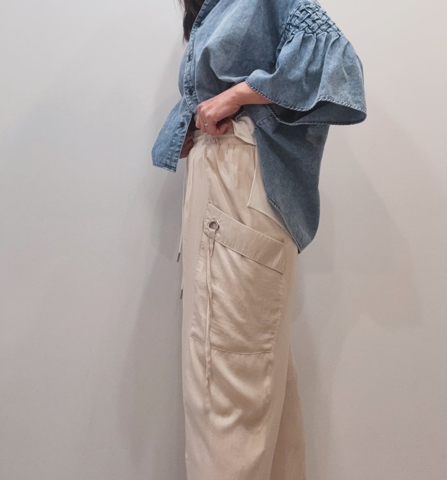 ガレナ galena GALENA サテンカーゴパンツ | Sister by ParisLagar
