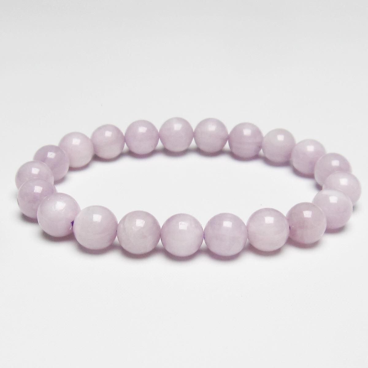 クンツァイト ブレスレット 9mm ミルキークンツァイト 一点物 メール便可 [M便 1/10] 111-19720