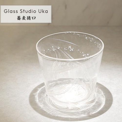 手作り 蕎麦猪口 白そばちょこ コップ カップ ガラスコップ 吹きガラス Glass Studio Uka yamanokami-128