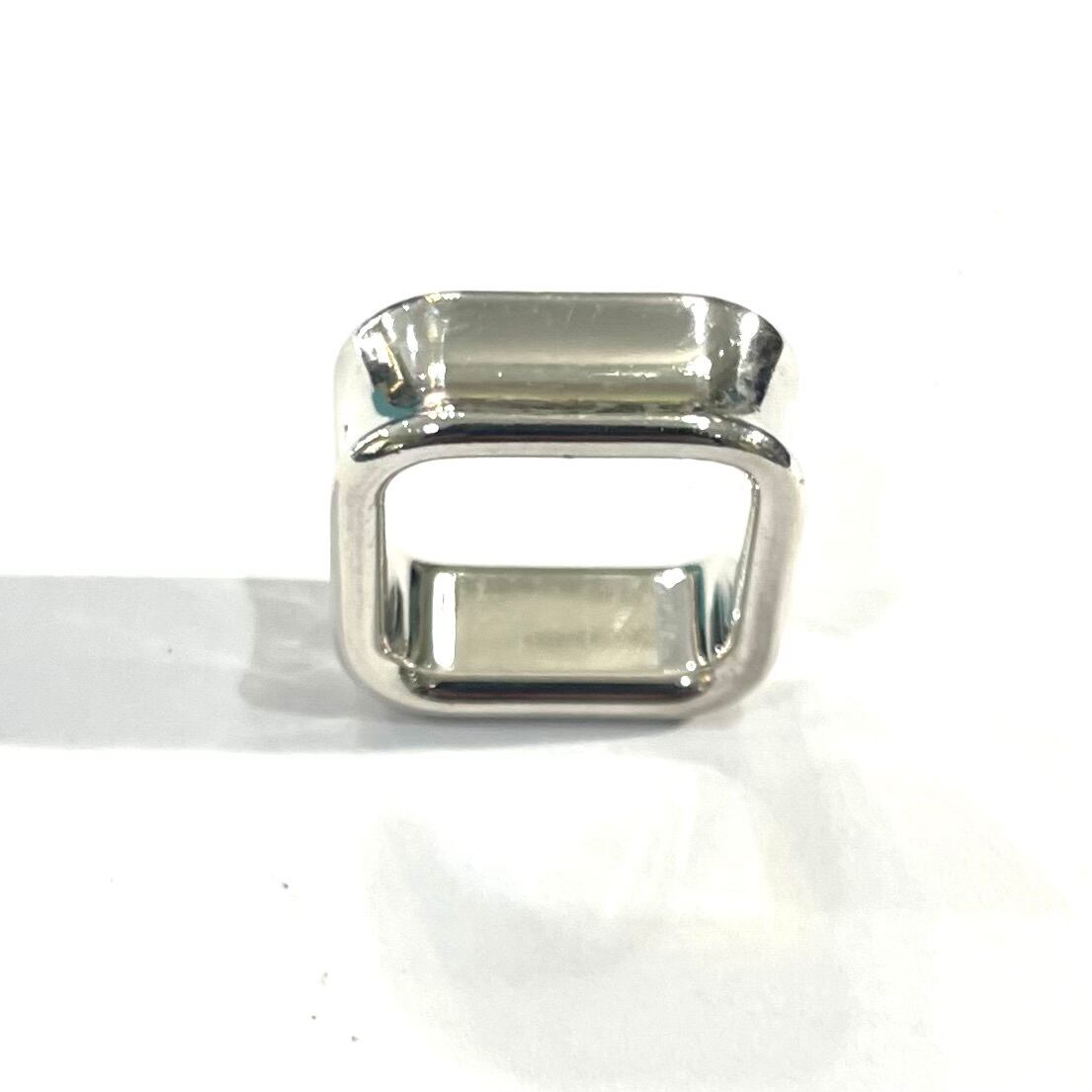 TIFFANY&CO.】【9-10号】2695 T&CO 1837 スクエアリング／シルバー925