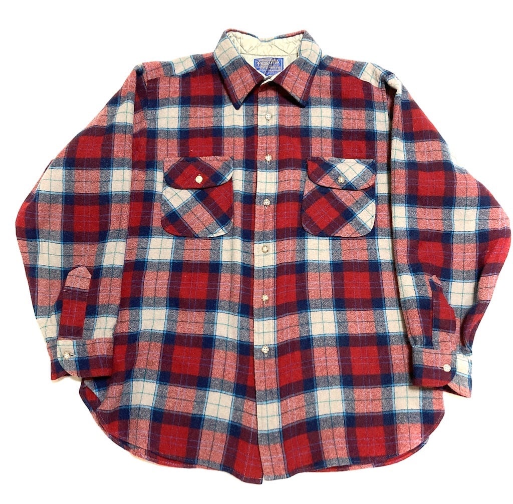 好配色 M PENDLETON 70s ボードシャツ チェック ウール（60sペン 