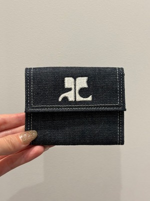 courreges / vintage denim wallet.