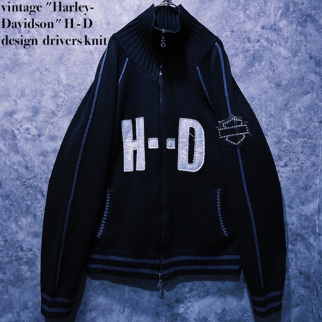 【doppio】vintage "Harley-Davidson" H - D design  drivers knit
