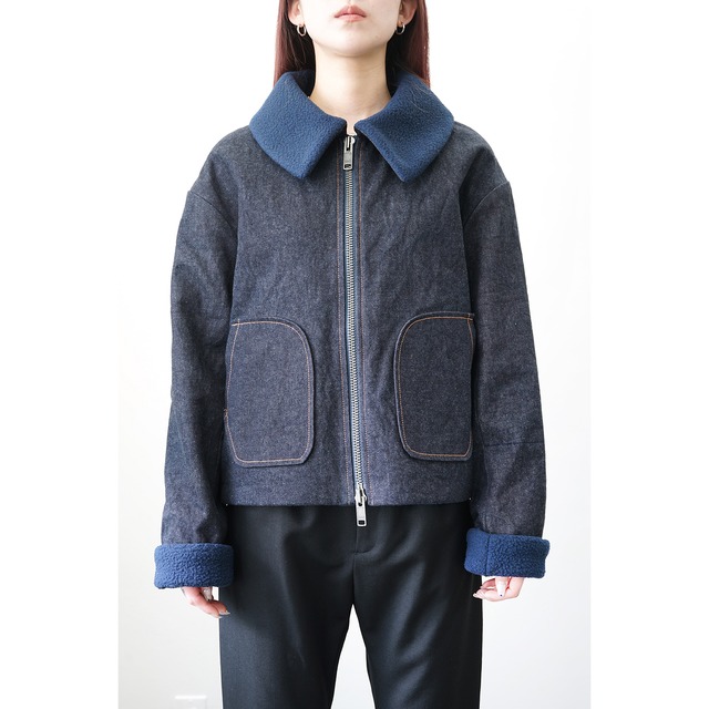 [yolifu] (ヨリフ) yo-22AW-03 Denim Boa Jacket