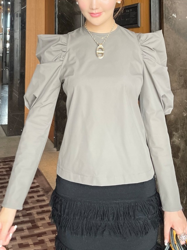 tuno blouse / gray(即納)