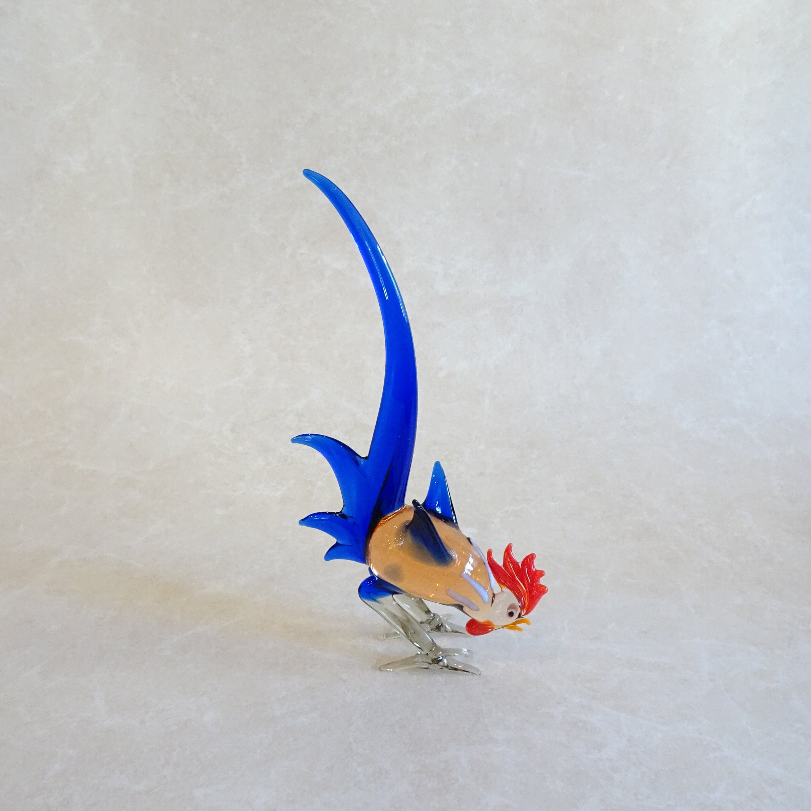 ガラスのにわとりオブジェ | 純喫茶家具の村田商會