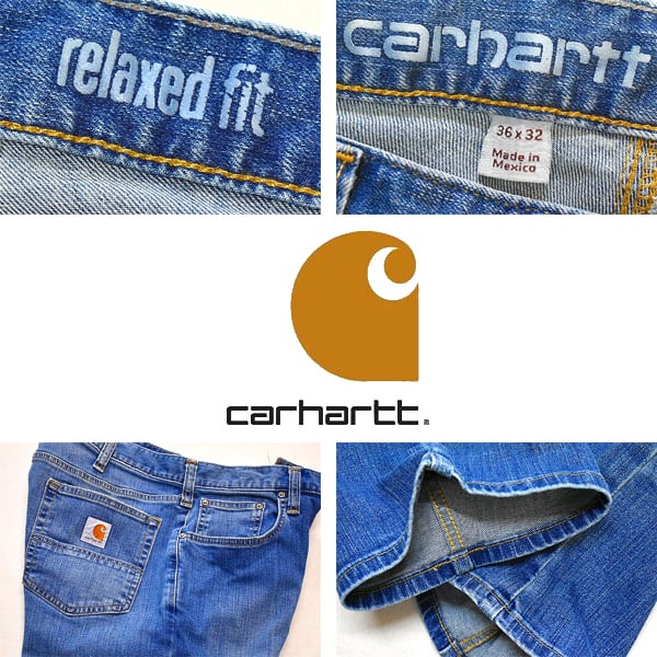 1点物◇カーハートCarharttデニムパンツUSA古着メンズ36レディースOK