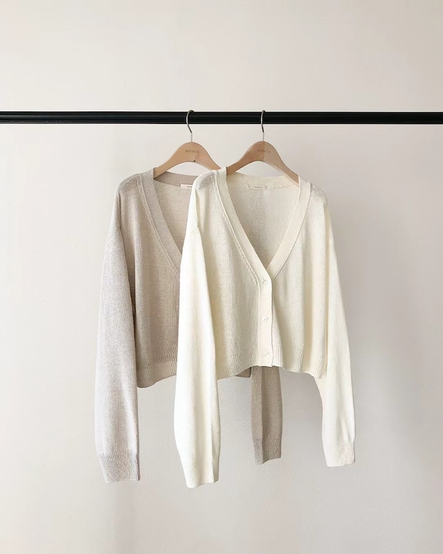 (予約) ounce / Paper sheer cardigan 2color