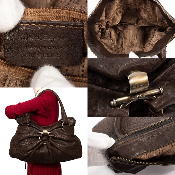 限界価格・送料無料・良品】Ferragamo・フェラガモ・ショルダーバッグ