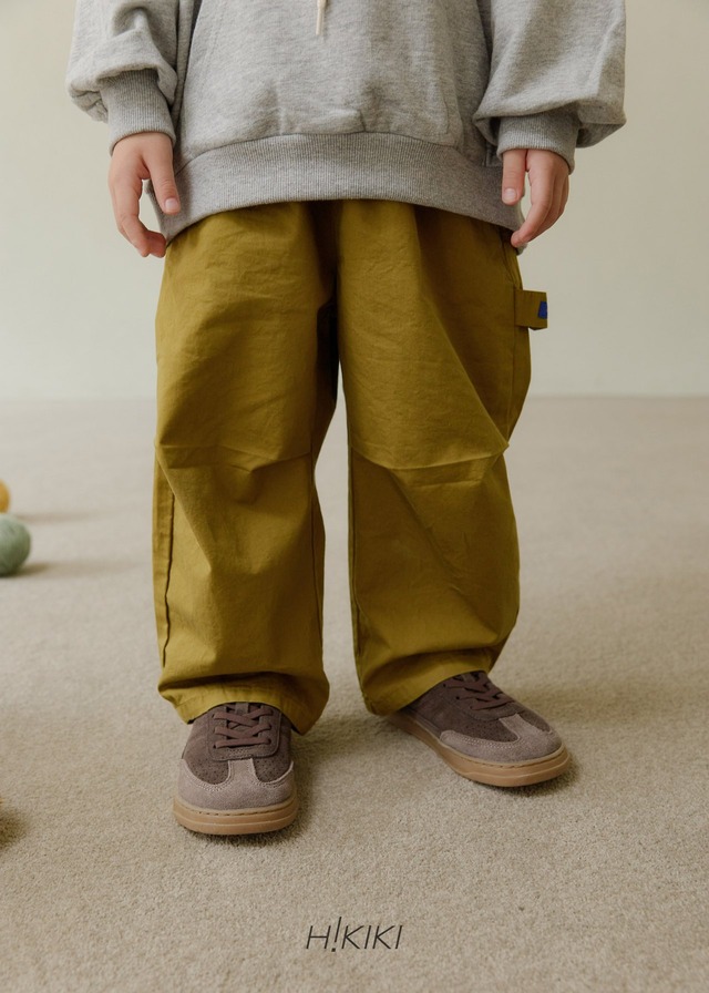 【取寄】hikiki｜cotton barrel pants｜コットンバレルパンツ｜5-17｜kids&jr｜26 autumn