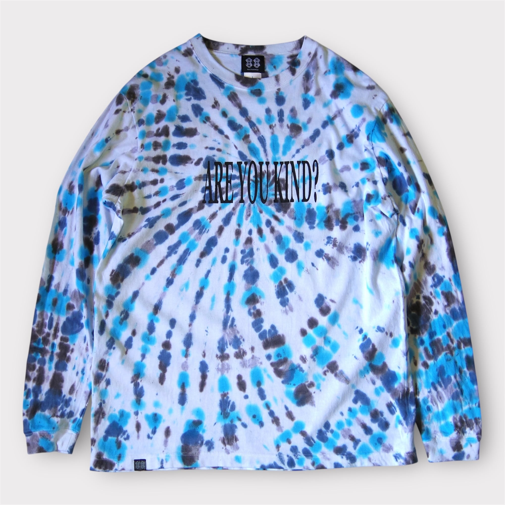 「ARE YOU KIND?」 TIE DYE L/S T-SHIRT / タイダイ ロングスリーブTシャツ 《Blue》