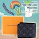 ルイ・ヴィトン：ポルトフォイユ・ミュルティプル／M61695型／モノグラム・エクリプス／LOUIS VUITTON MONOGRAM ECLIPSE PORTEFEUILLE MULTIPLE WALLET