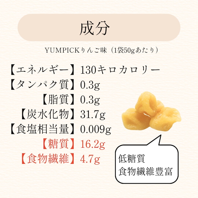 【砂糖・ゼラチン不使用】子供の歯と健康のことを考えた新食感こんにゃくグミヤムピック10袋セット(りんご味)