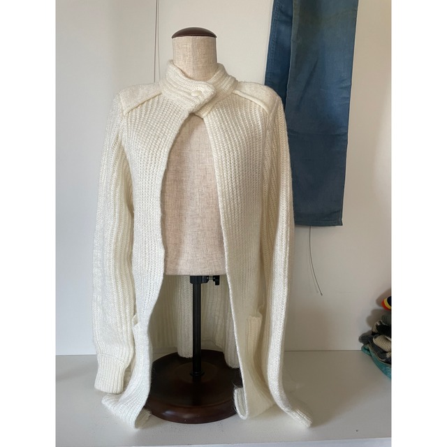 Volume knit cardigan