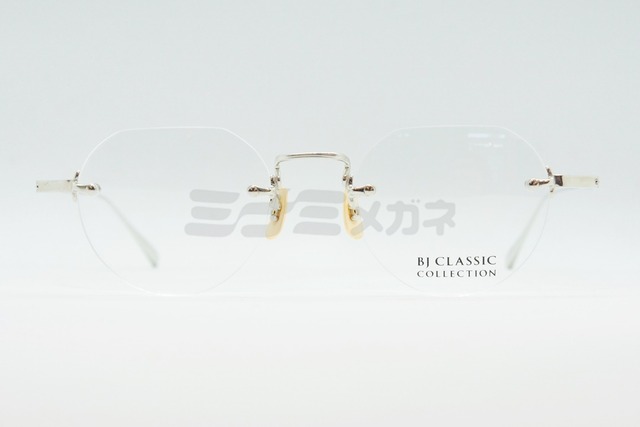 【中島健人さん着用モデル】BJ CLASSIC メガネフレーム PREM-202NT C-2 ツーポイント 縁無し BJクラシック 鯖江 日本製 正規品-2枚目