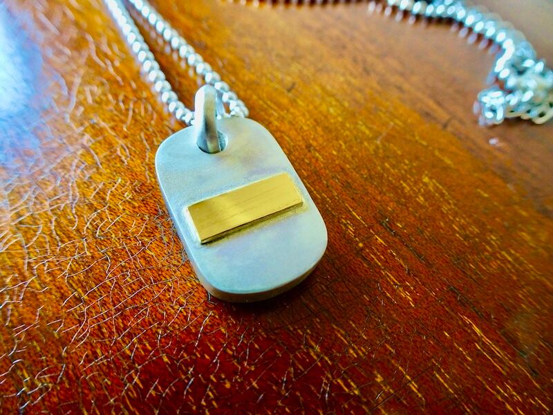 仁尾彫金『k18ステッカー、シルバープレートヘッド』ハンドメイド312  