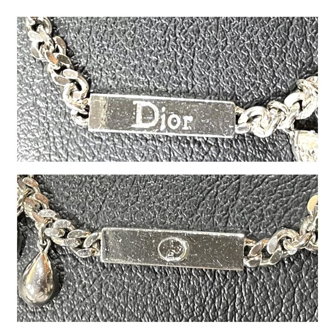 セール中 Christian 溶けあっ Dior シルバー ロゴ ブレスレット 箱付き