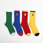 BOKU HA TANOSII ／ BOKUTANO SOCKS "BTカレッジロゴパイルクルー"