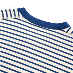 ヘンリーネック バスクボーダーカットソー   F0038