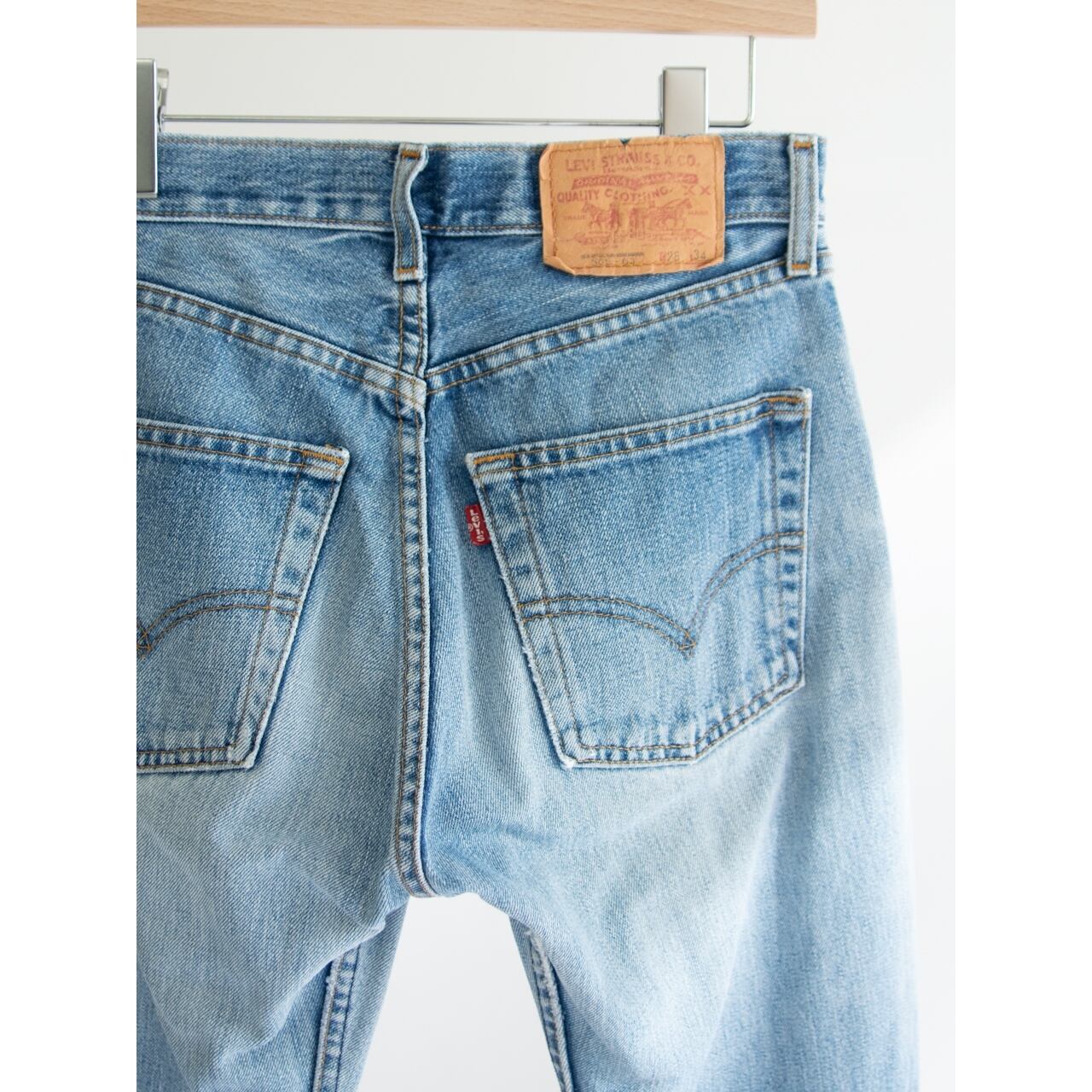 LEVI'S 505】Made in U.S.A. 00's Slim Straight Denim Pants W28 L34
