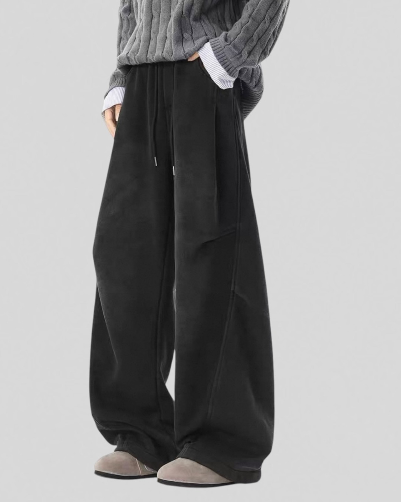 Heavy Washed Wide Pants（95％/40％）