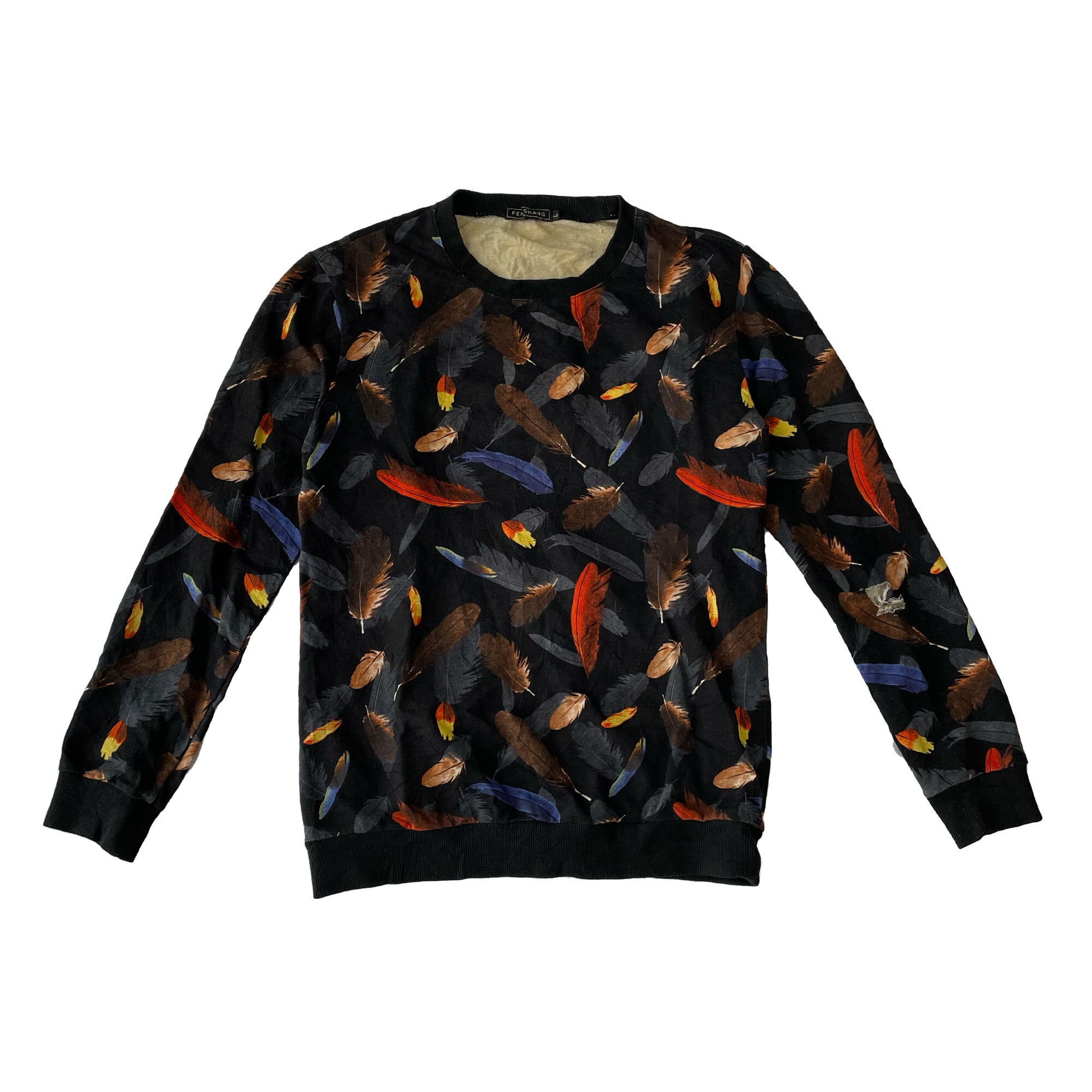 美品 レッドヴァレンティノ フリルスウェット ゆったり ブラック RED