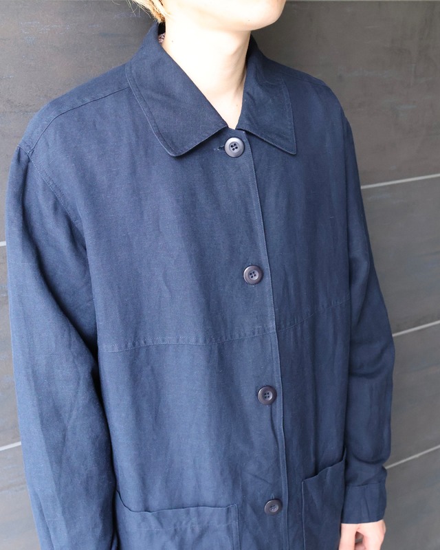 coloring linen basic jacket