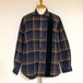 Check Switching Shirts Blouson　Navy / Khaki