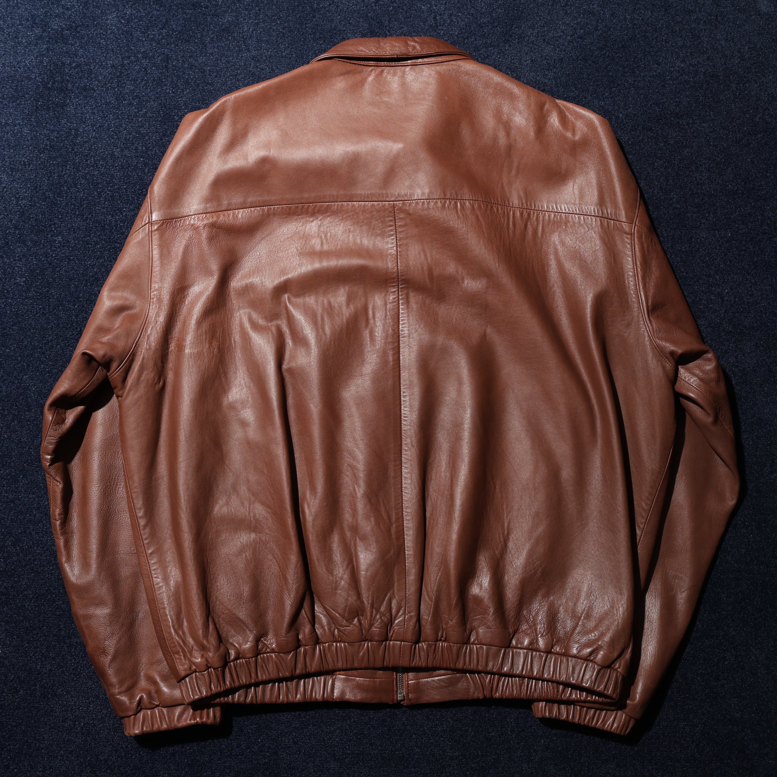 L ポニー無し Polo Ralph Lauren ラムスキン レザージャケット