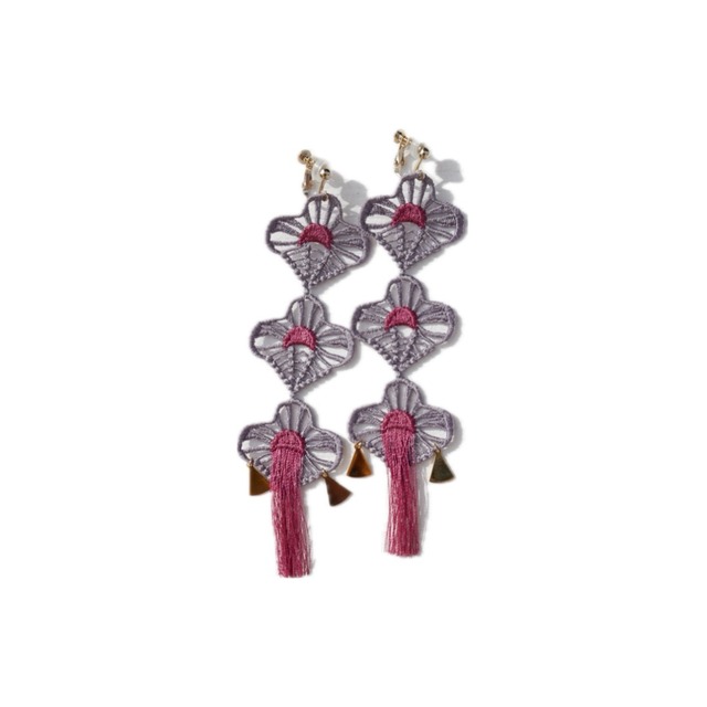 【BANSAN】Lucky Charm Pierce (灰) [spring accessories]