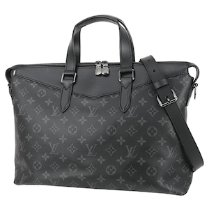 Used LOUIS VUITTON ルイヴィトン ブリーフケース エクスプローラー モノグラムエクリプス ブラック M40566 ビジネスバッグ 2WAY 超美品