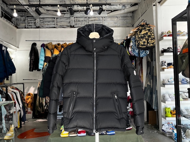 MONCLER MONTGENEVRE WOOL DOWN JACKET BLACK 0 45146