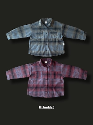 【即納/sora M】two pocket check shirts / hi, buddy