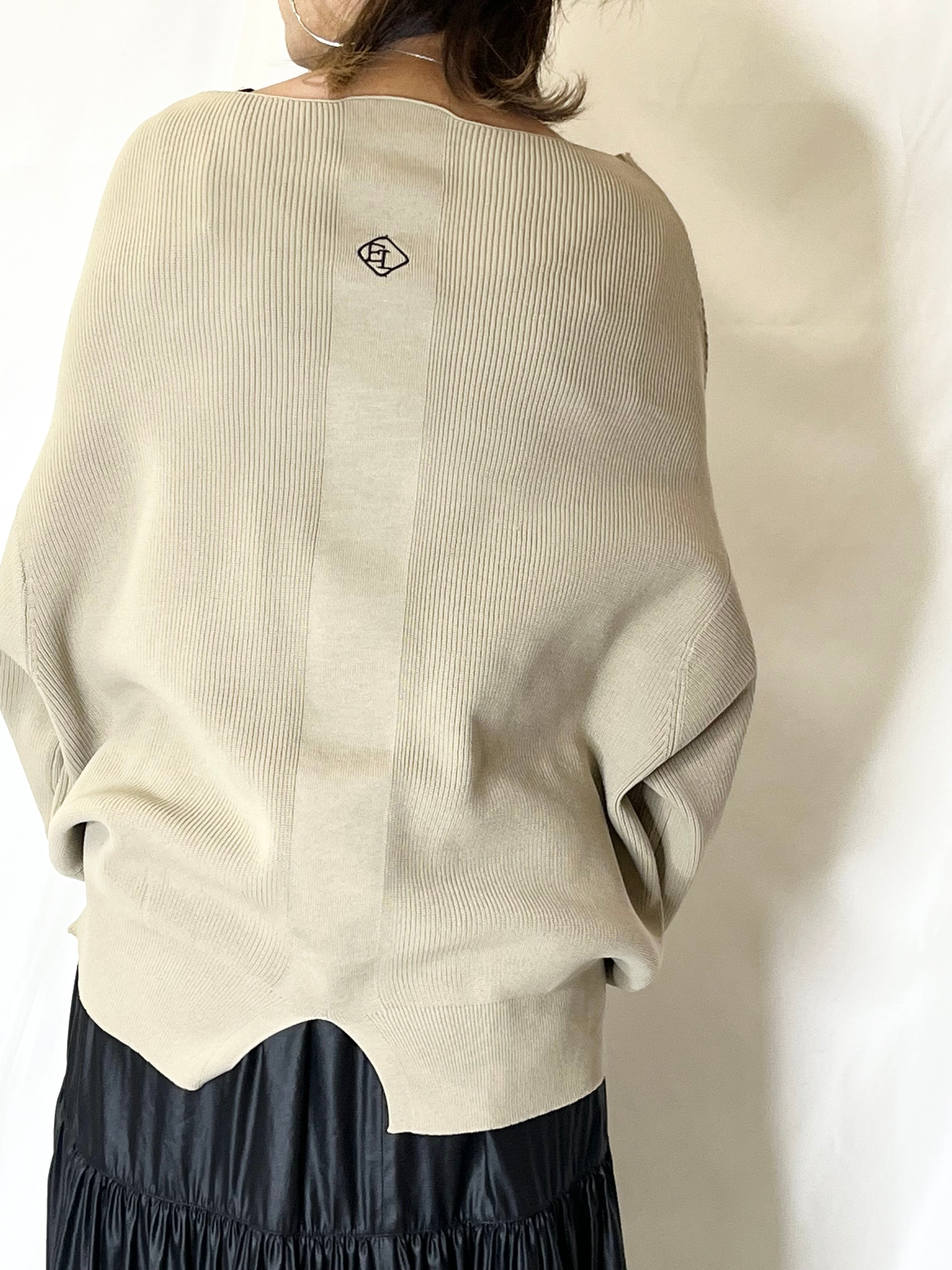 極美品Eimee Law オーガンジースリーブZIPニットカーデ 完売品 
