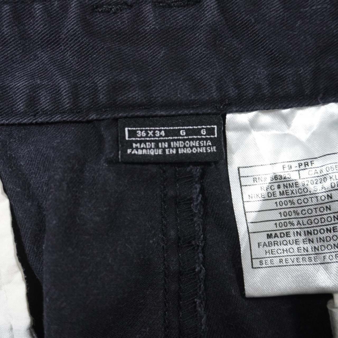 NIKE chino trousers black W36L34 古着 - 7