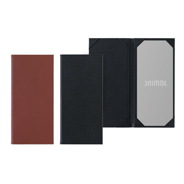 【PAL-102 】税抜定価¥3,700-  縦長W150×H315mm　コーナーポケット仕様　メニューブック：既製品