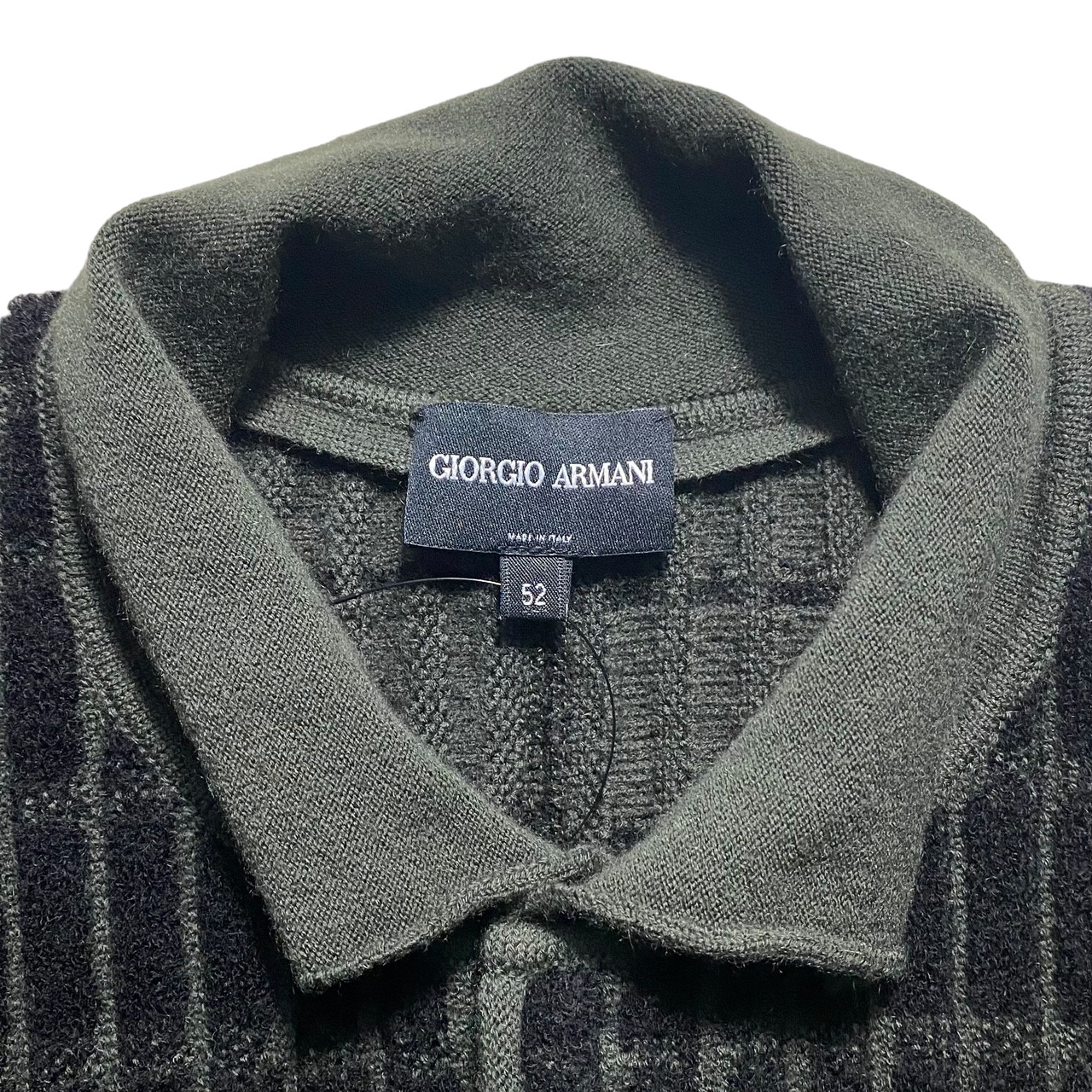 GIORGIO ARMANI cashmere pile knit jacket