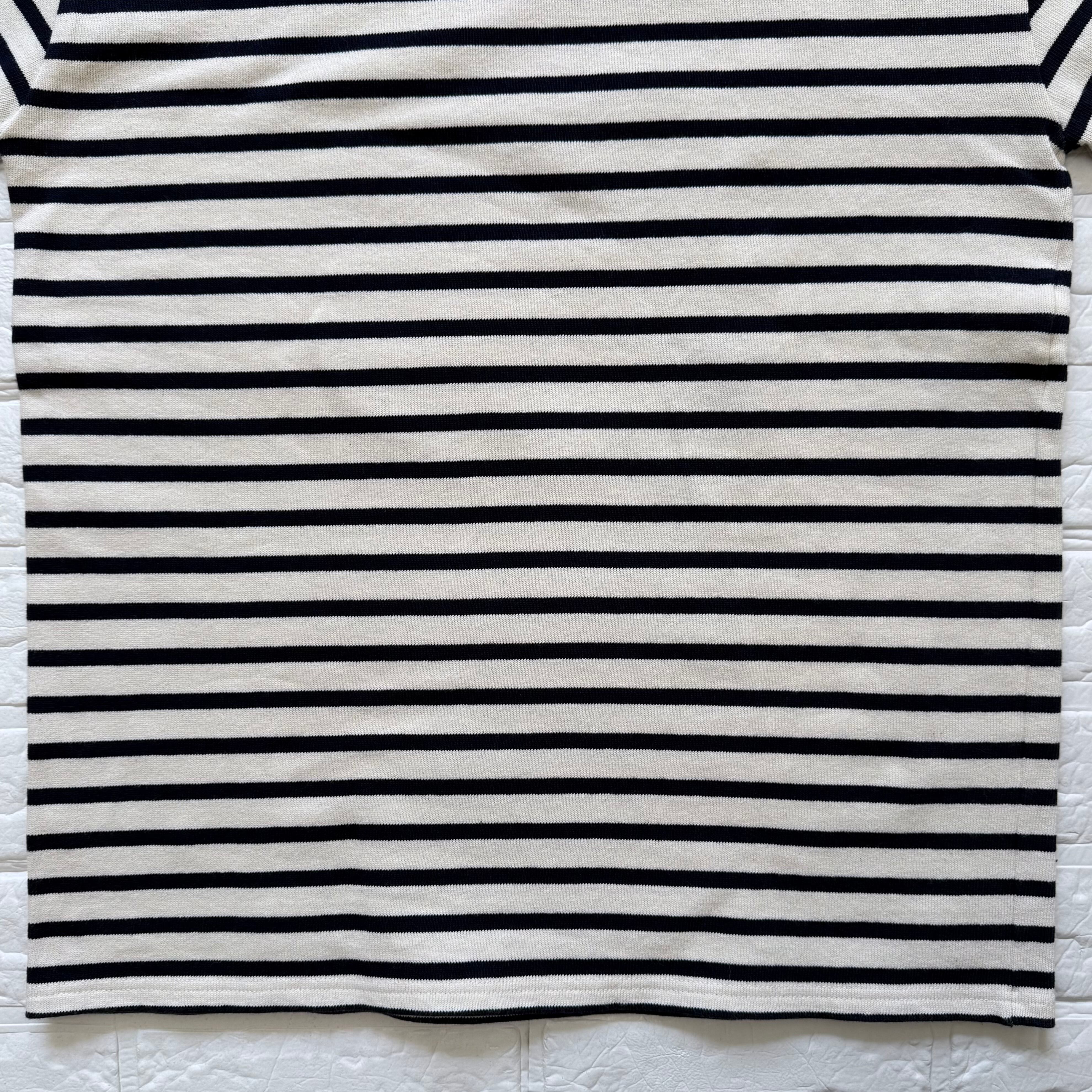 SAINT JAMES OUESSANT ボーダー ボートネック バスクシャツ 生成り