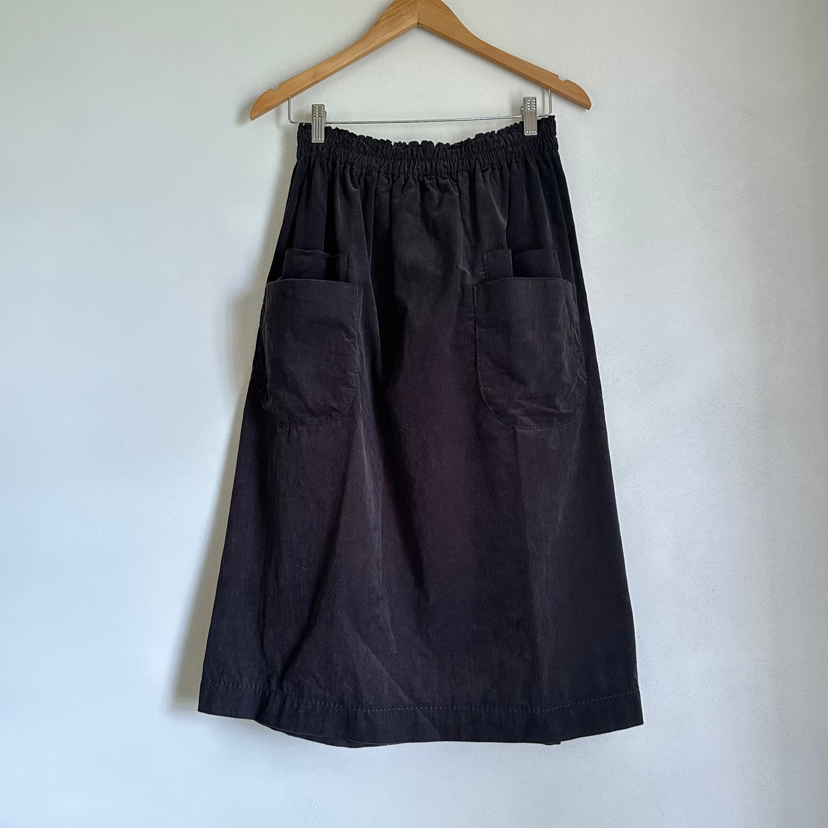 細コールスカート ダブルポケット homspun | 日々花[ Hibika 細コールスカート ダブルポケット homspun | 日々花[ Hibika