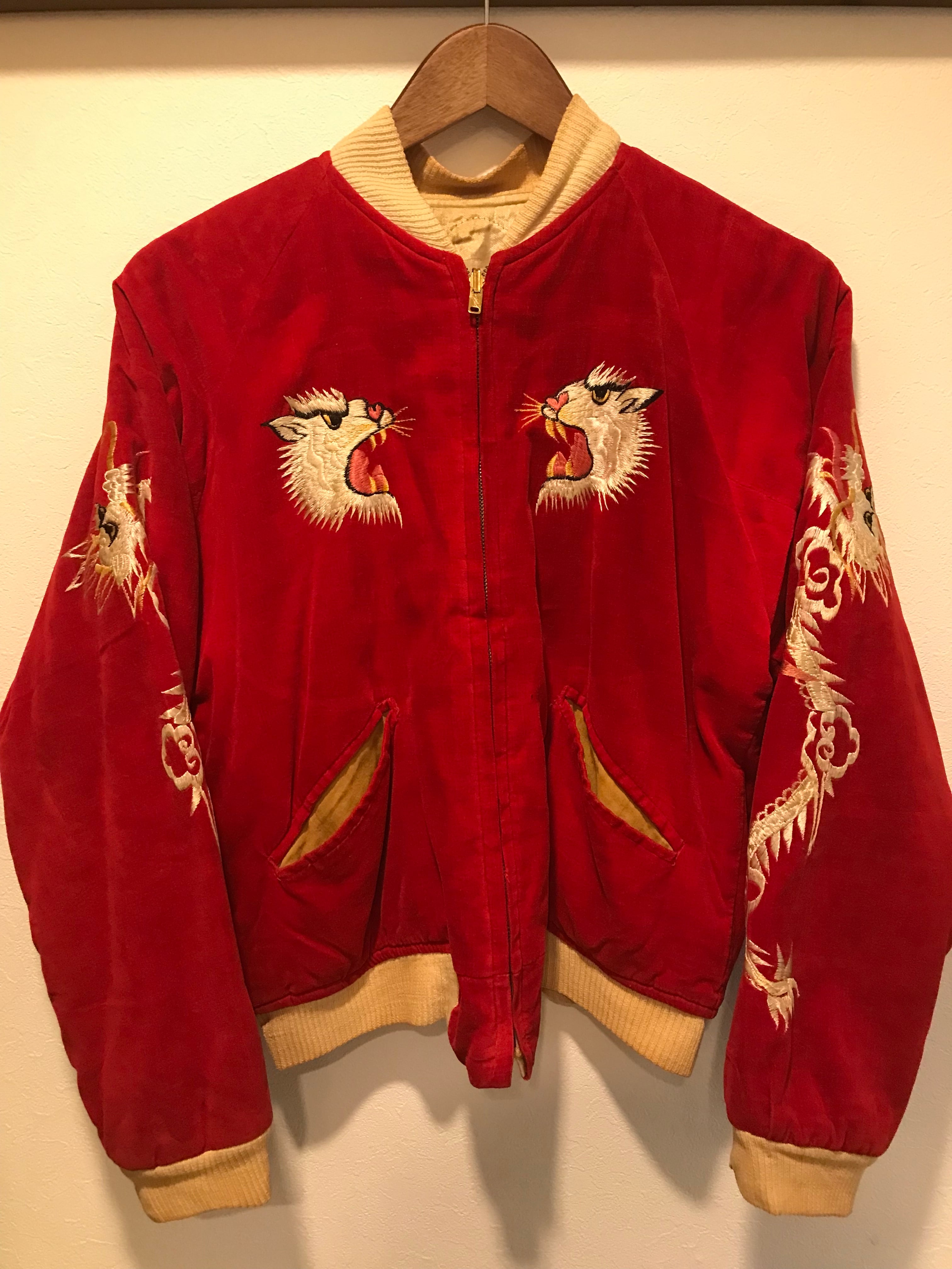 50's スーベニアジャケット別珍souvenir jacket スカジャン