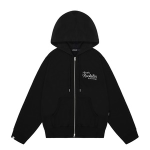 [JOEGUSH] Cursive Handwriting Hoodie Zip-up (Black) 正規品 韓国ブランド 韓国通販 韓国代行 韓国ファッション ジョーガッシュ 日本 店舗