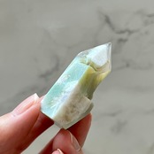 グリーンフラワーアゲート タワーT29*天然石インテリア*パワーストーン*天然石置き物