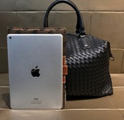 編み込みレザーボストンバッグ【大容量 】