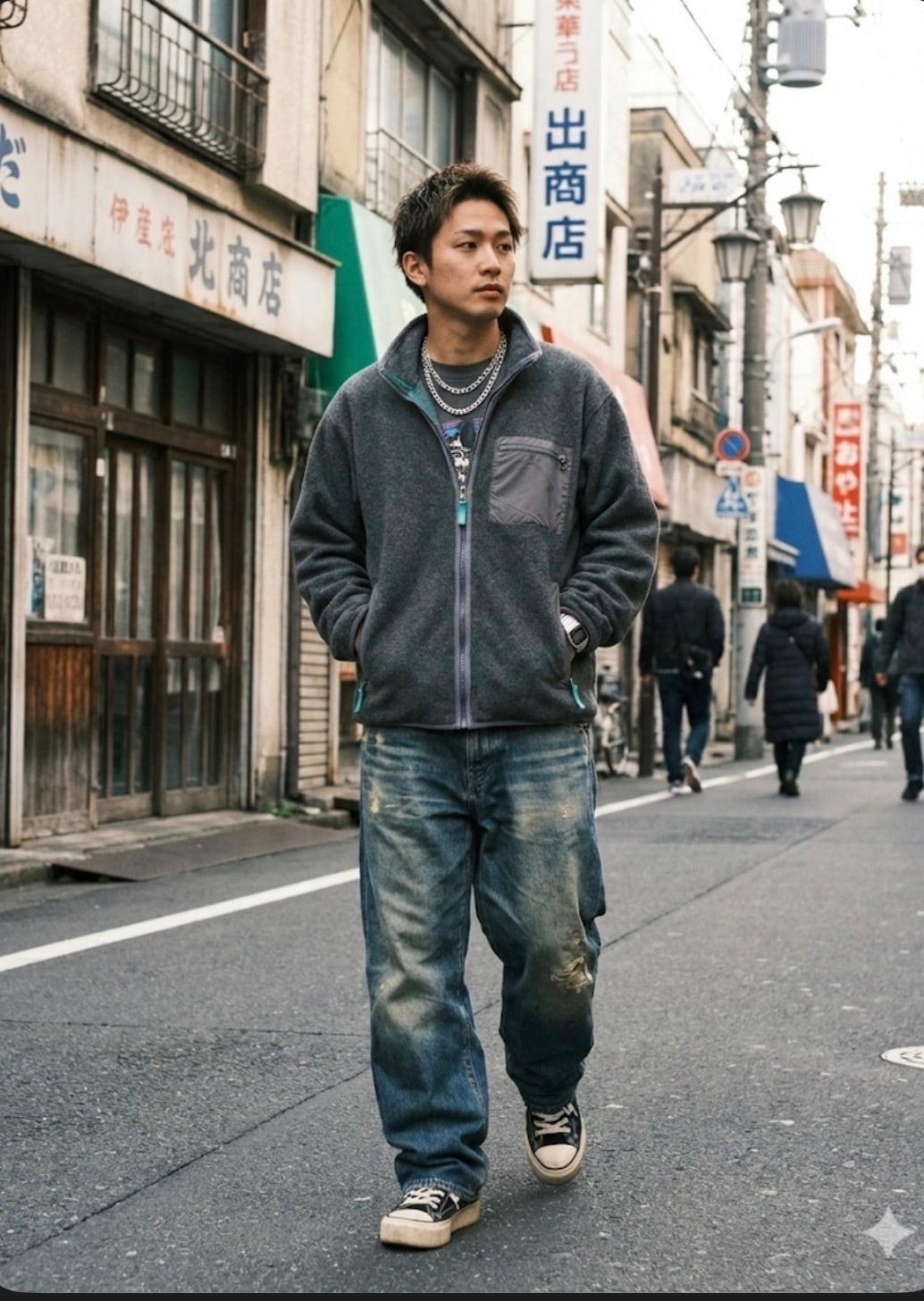 L.L.Bean グレー ジャケット Mサイズ ライダースジャケット カップルウェア ペアルック オーバーサイズ | Pay ID